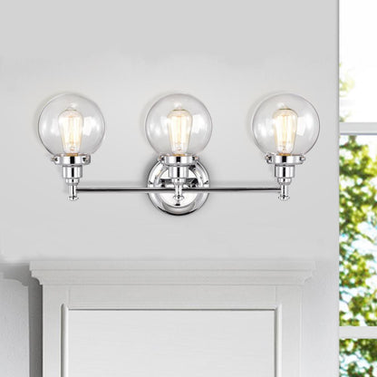 CHLOE Lighting MILO Transitional 3 Light Chrome Bath Vanity Fixture 24" Wide