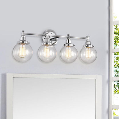 CHLOE Lighting MILO Transitional 4 Light Chrome Bath Vanity Fixture 30" Wide