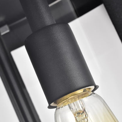 CHLOE Lighting QUILL Transitional 1 Light Textured Black Outdoor Wall Sconce 17" Height