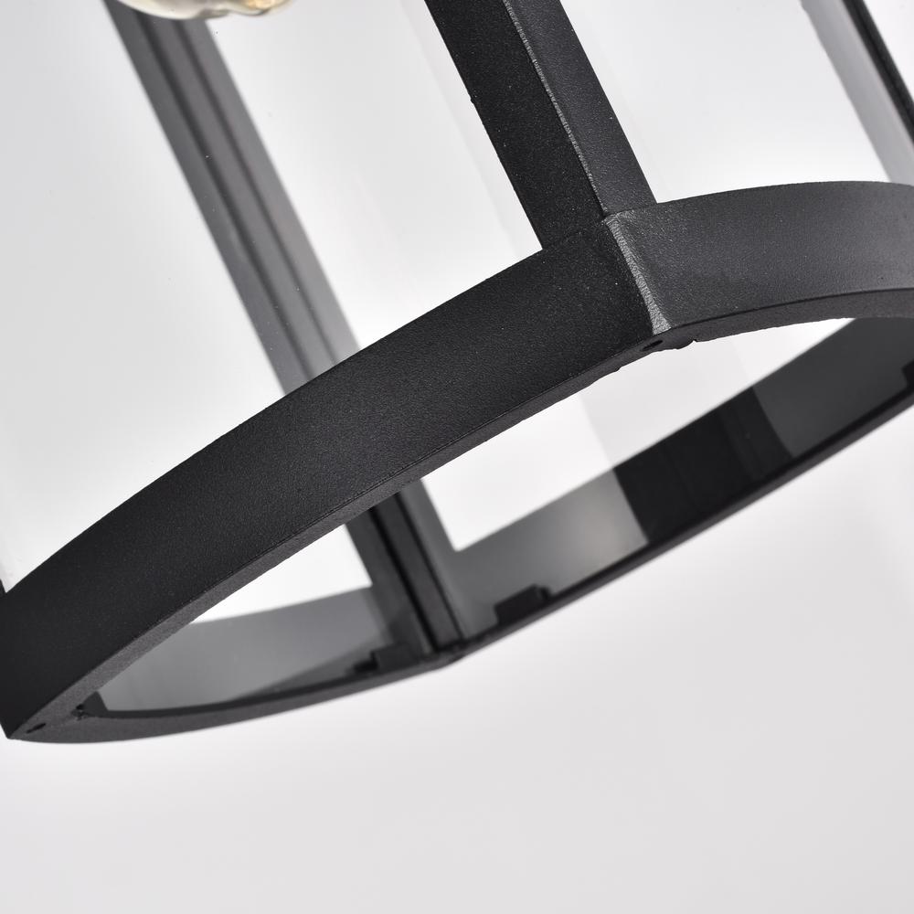 CHLOE Lighting QUILL Transitional 1 Light Textured Black Outdoor Wall Sconce 17" Height