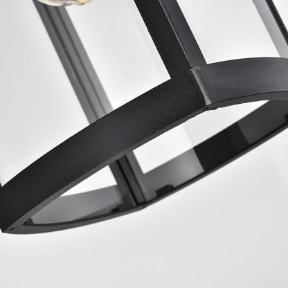 CHLOE Lighting QUILL Transitional 1 Light Textured Black Outdoor Wall Sconce 17" Height