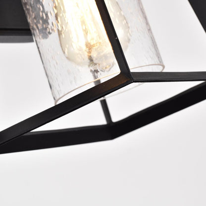 CHLOE Lighting RUSSELL Transitional 1 Light Textured Black Outdoor Wall Sconce 11" Height