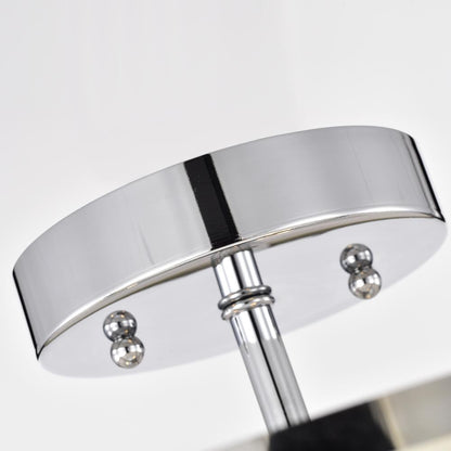 CHLOE Lighting BRONX Transitional 2 Light Chrome Semi-Flush Ceiling Fixture 30" Wide