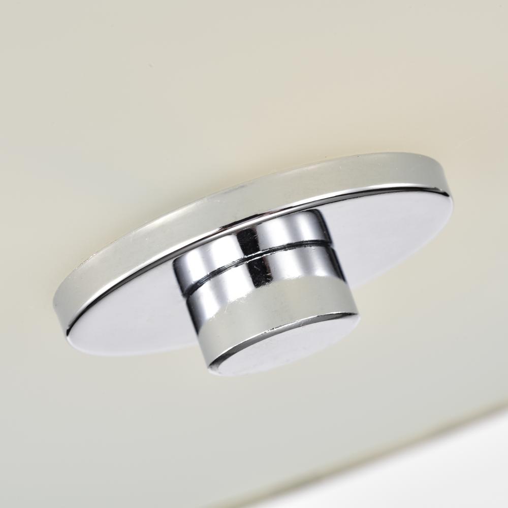CHLOE Lighting BRONX Transitional 3 Light Chrome Semi-Flush Ceiling Fixture 15" Wide