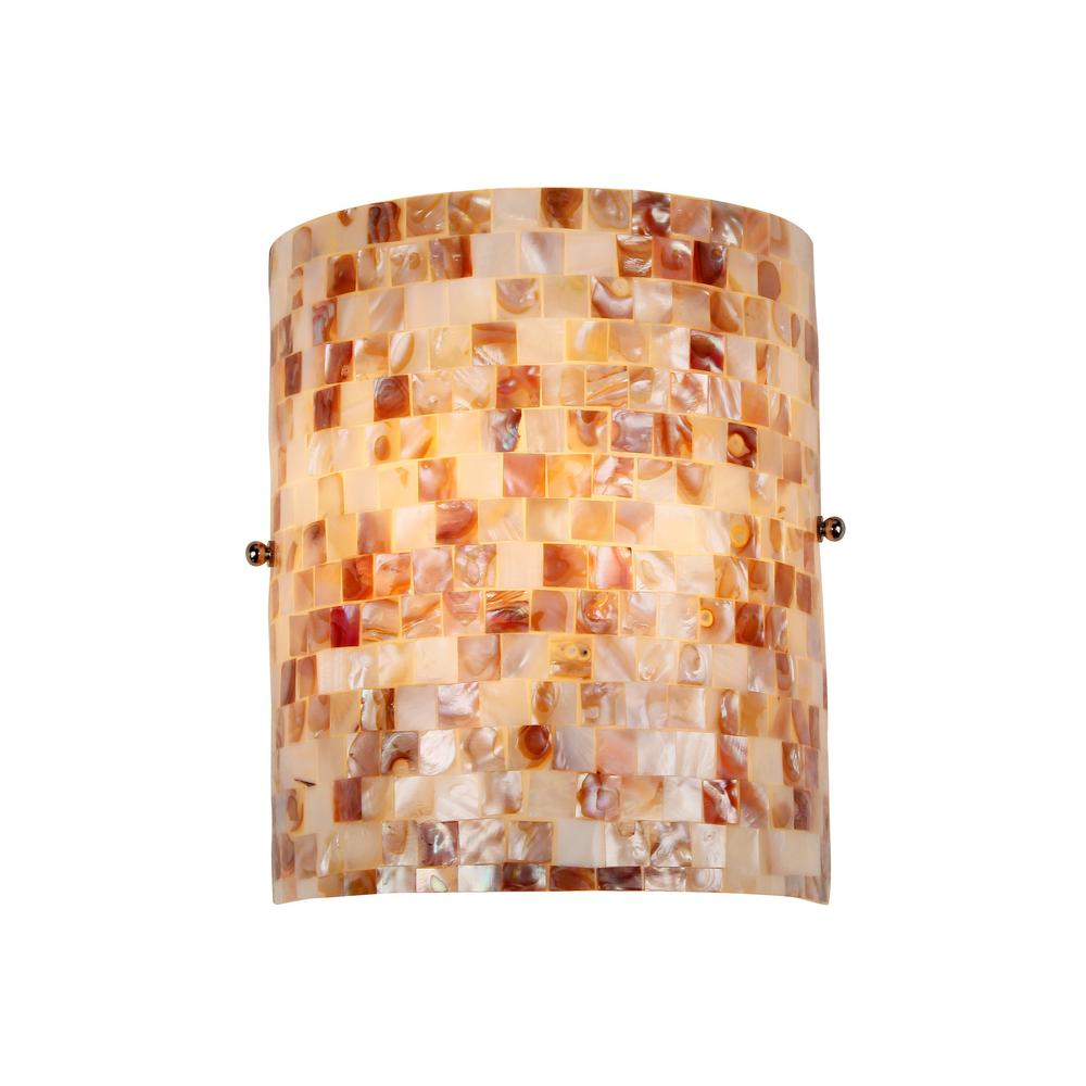 SHELLEY Mosaic 1 Light Wall Sconce 8.3" Wide