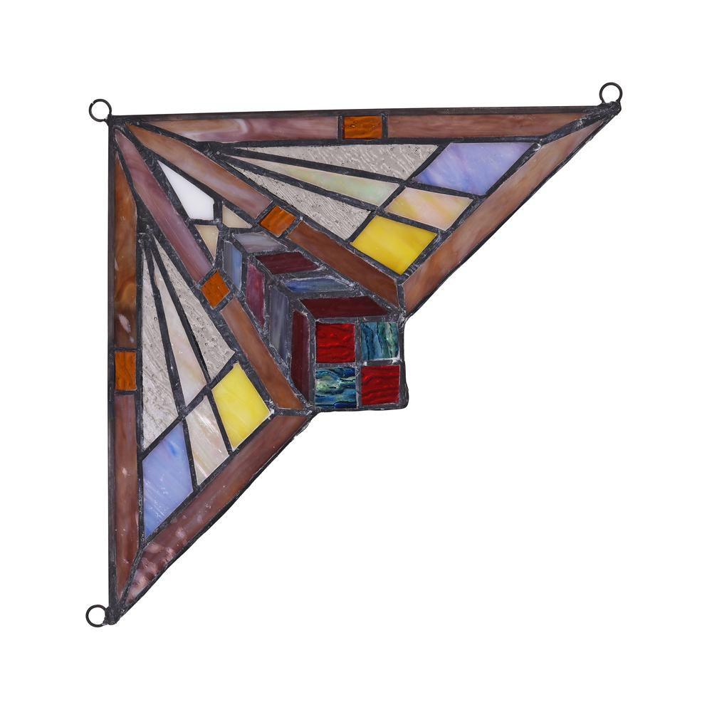 CIENA Mission Tiffany-glass Window Panel 8" Wide