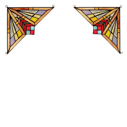 CIENA Mission Tiffany-glass Window Panel 8" Wide