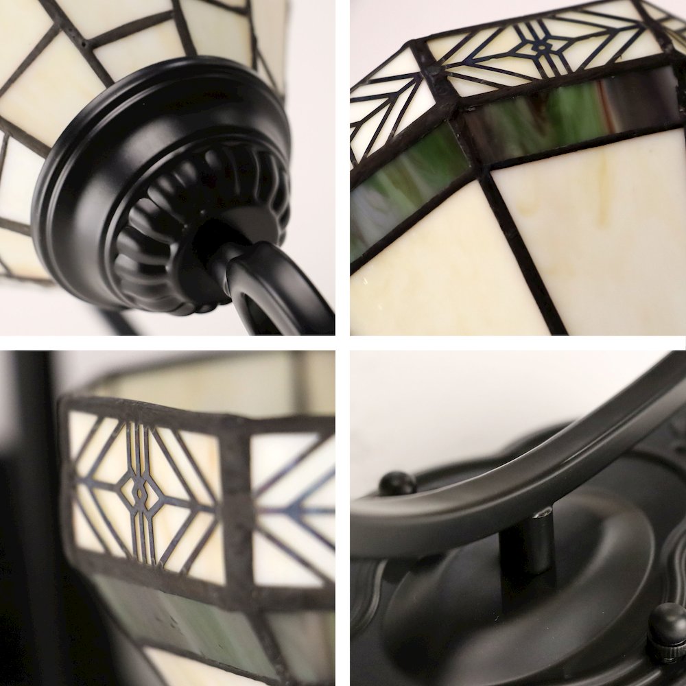 Belle Mission-Style 1- Light Blackish Bronze Finish Wall Sconce 7" Shade