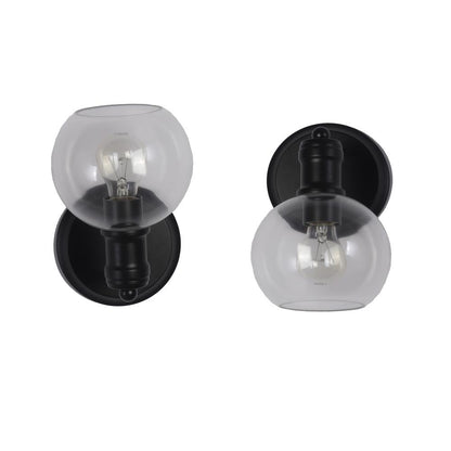 CHLOE Lighting OXA Transitional 1 Light Matt Black Indoor Wall Sconce 6" Wide