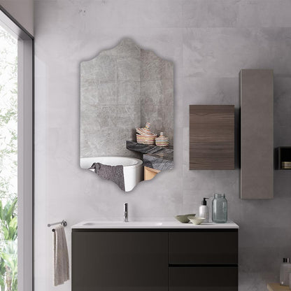 CHLOE's Reflection Verical/Horizontal Hanging Novelty Shaped Frameless Wall Mirror 35" Height