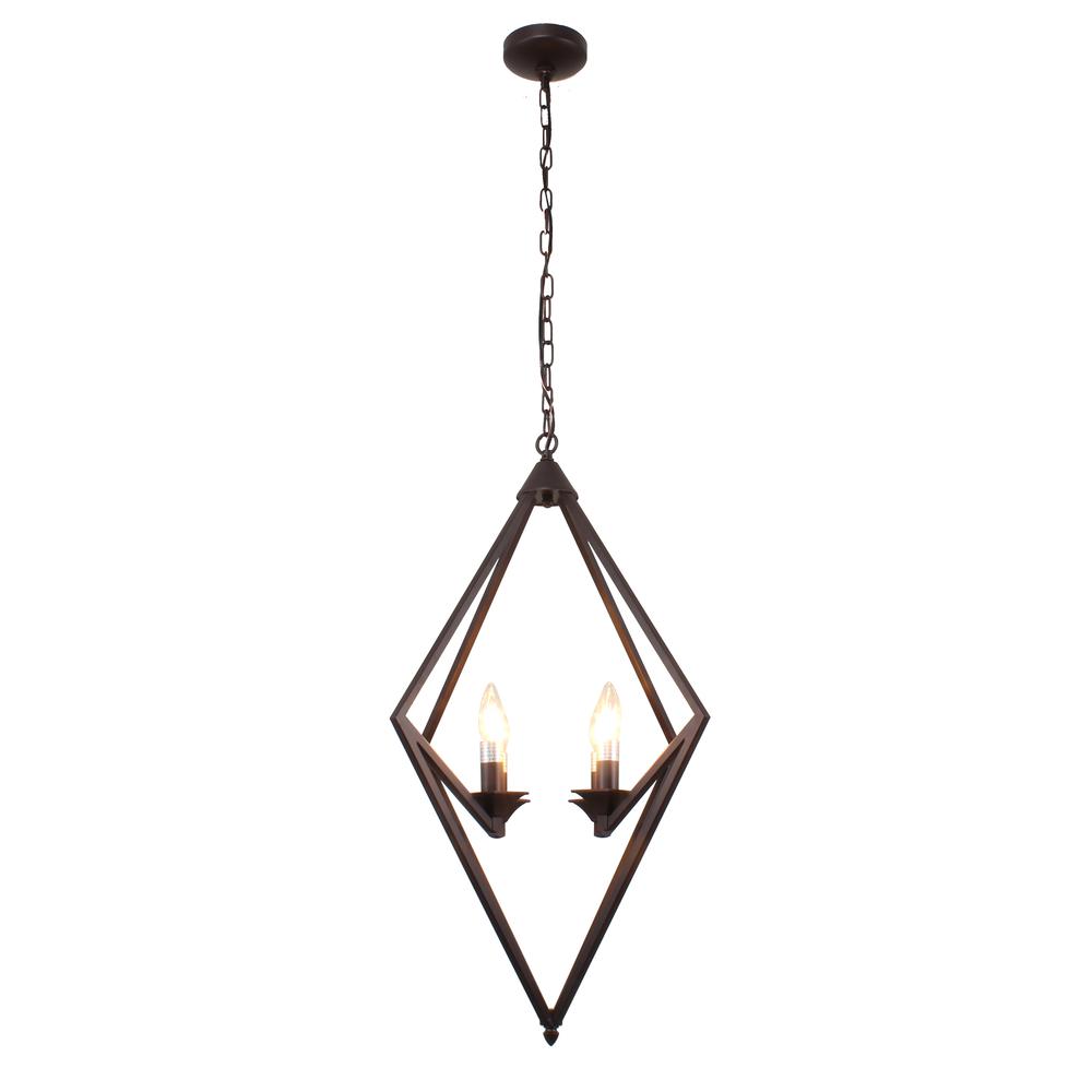KYRA Transitional 4 Light Rubbed Bronze Ceiling Pendant 19.5" Wide