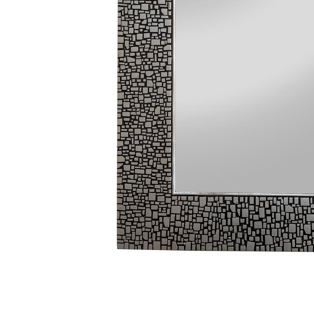 CHLOE's Reflection Contemporary-Style Rectangle Antique Silver Finish 36"
