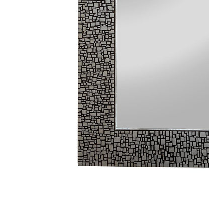 CHLOE's Reflection Contemporary-Style Rectangle Antique Silver Finish 36"