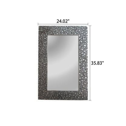 CHLOE's Reflection Contemporary-Style Rectangle Antique Silver Finish 36"