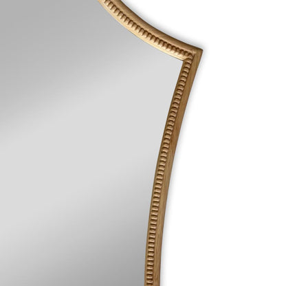 CHLOE's Reflection Contemporary Maple Wood Finish Dual-Arched  Framed Wall Mirror 30" Height