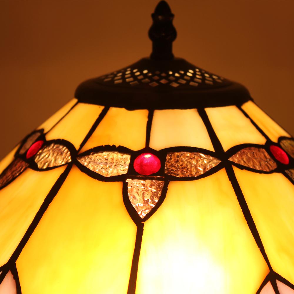 CHLOE Lighting HOWARD Tiffany-style 2 Light Table Lamp 16" Shade