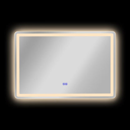 CHLOE Lighting- LUMINOSITY Back Lit Rectangular TouchScreen LED Mirror 3 Color Temperatures 3000K-6000K 36" Wide