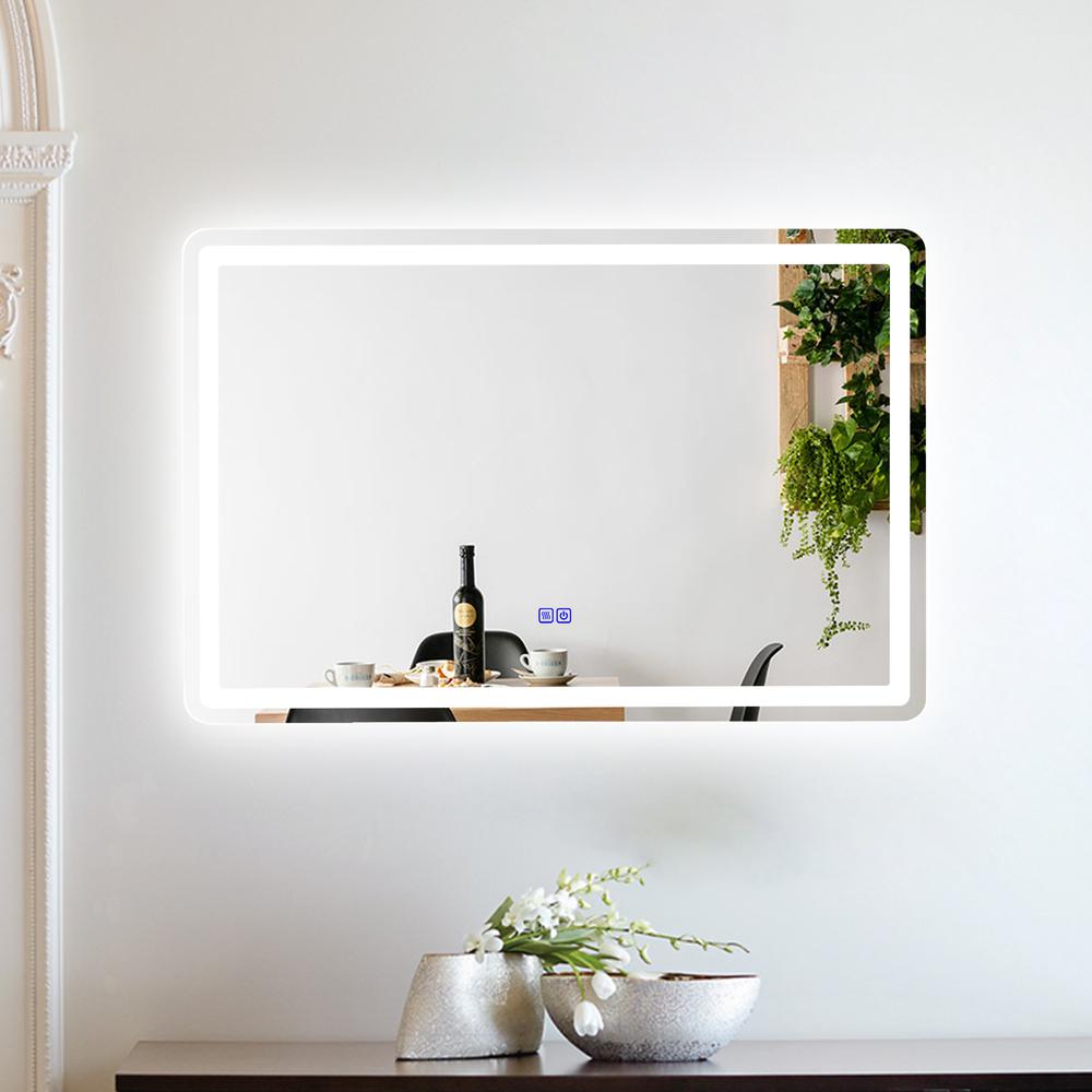 CHLOE Lighting- LUMINOSITY Back Lit Rectangular TouchScreen LED Mirror 3 Color Temperatures 3000K-6000K 36" Wide