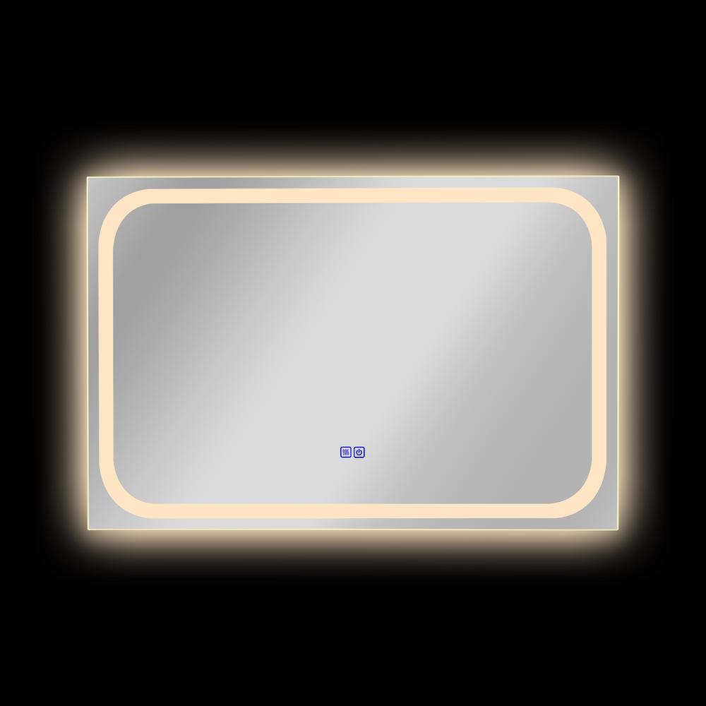 CHLOE Lighting LUMINOSITY Back Lit Rectangular TouchScreen LED Mirror 3 Color Temperatures 3000K-6000K 36" Wide