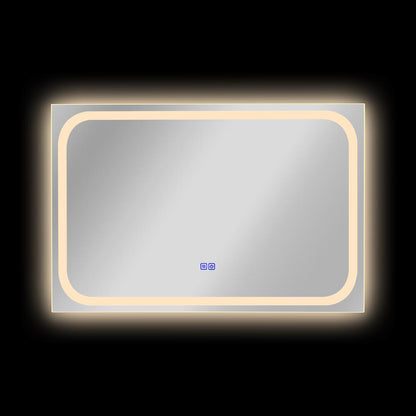 CHLOE Lighting LUMINOSITY Back Lit Rectangular TouchScreen LED Mirror 3 Color Temperatures 3000K-6000K 36" Wide