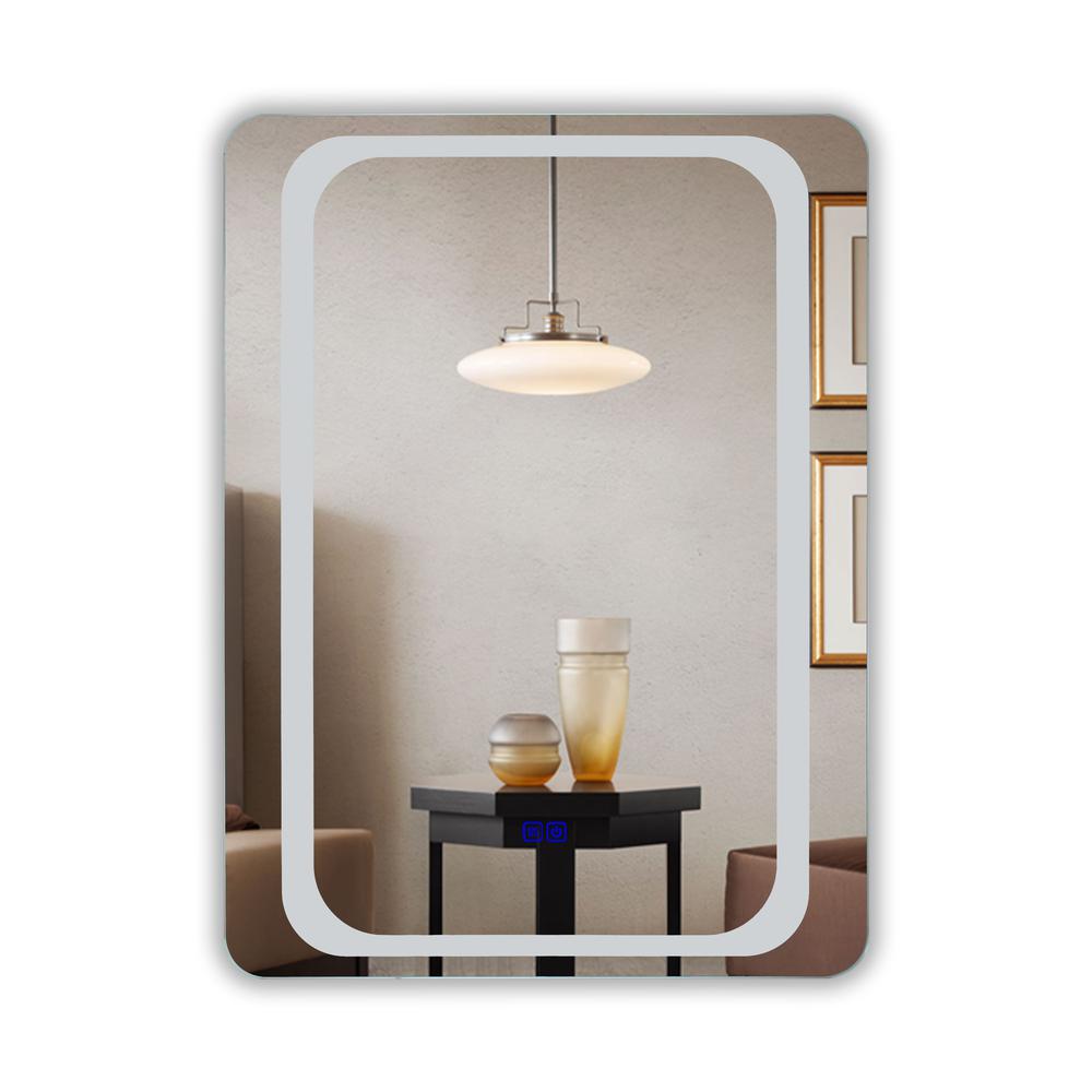 CHLOE Lighting- LUMINOSITY Back Lit Rectangular TouchScreen LED Mirror 3 Color Temperatures 3000K-6000K 32" Height