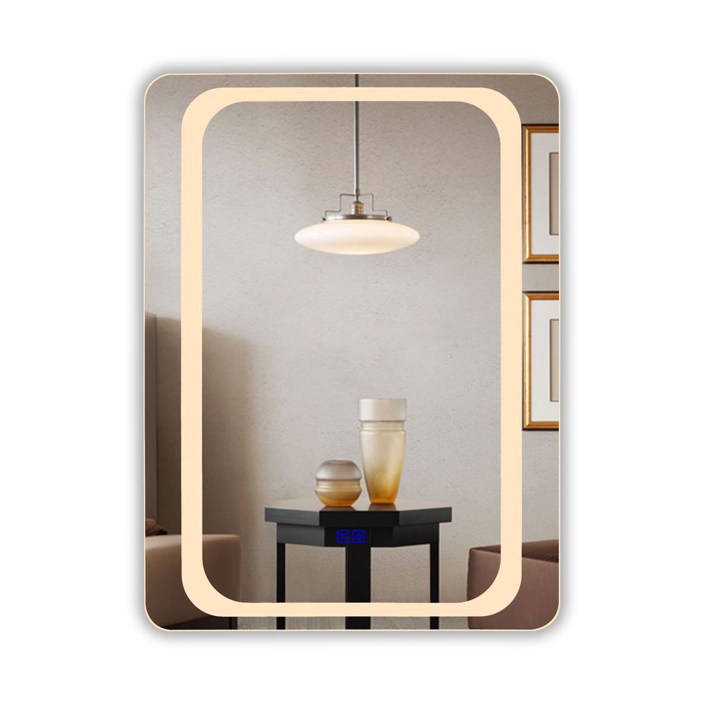 CHLOE Lighting- LUMINOSITY Back Lit Rectangular TouchScreen LED Mirror 3 Color Temperatures 3000K-6000K 32" Height