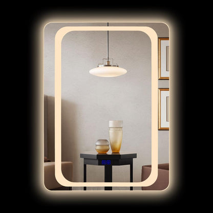 CHLOE Lighting- LUMINOSITY Back Lit Rectangular TouchScreen LED Mirror 3 Color Temperatures 3000K-6000K 32" Height