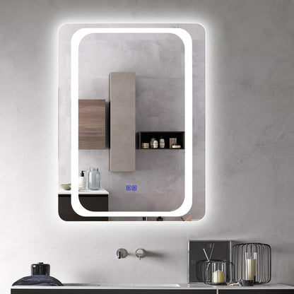 CHLOE Lighting- LUMINOSITY Back Lit Rectangular TouchScreen LED Mirror 3 Color Temperatures 3000K-6000K 32" Height