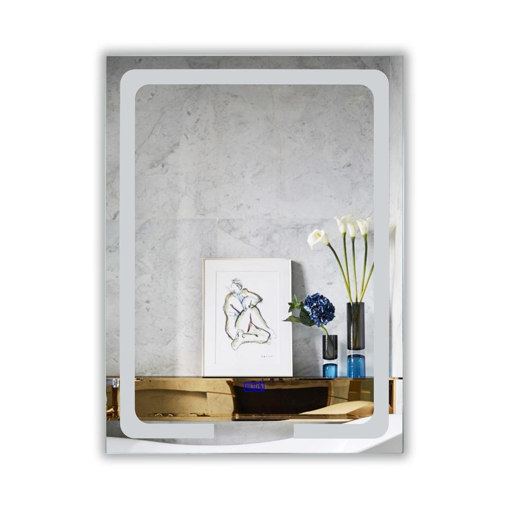 CHLOE Lighting LUMINOSITY- Back Lit Rectangular TouchScreen LED Mirror 3 Color Temperatures 3000K-6000K 32" Height