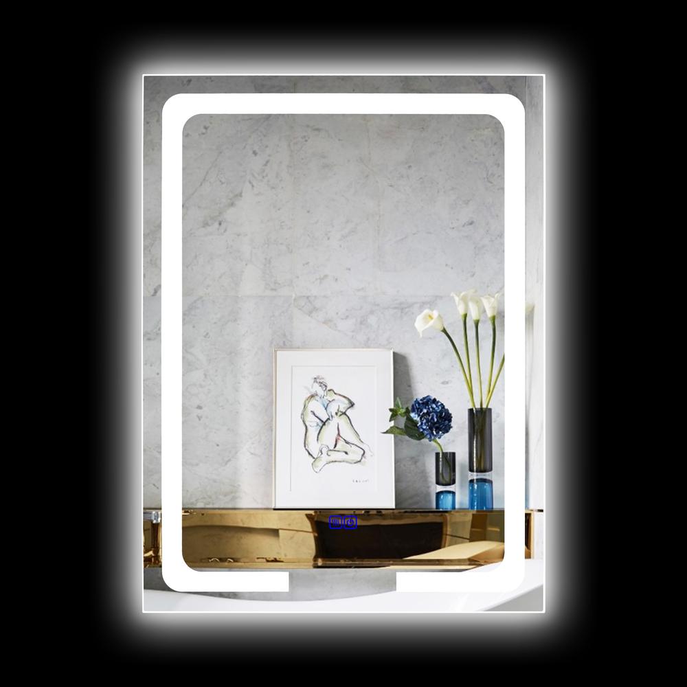 CHLOE Lighting LUMINOSITY- Back Lit Rectangular TouchScreen LED Mirror 3 Color Temperatures 3000K-6000K 32" Height