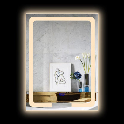 CHLOE Lighting LUMINOSITY- Back Lit Rectangular TouchScreen LED Mirror 3 Color Temperatures 3000K-6000K 32" Height