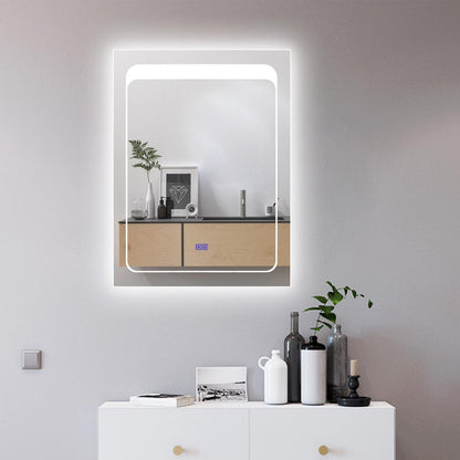CHLOE Lighting- LUMINOSITY Back Lit Rectangular TouchScreen LED Mirror 3 Color Temperatures- 3000K-6000K 32" Height