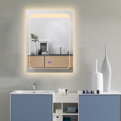 CHLOE Lighting- LUMINOSITY Back Lit Rectangular TouchScreen LED Mirror 3 Color Temperatures- 3000K-6000K 32" Height