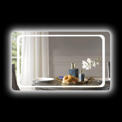 CHLOE Lighting LUMINOSITY Back Lit Rectangular TouchScreen LED Mirror 3 Color Temperatures 3000K-6000K 39" Wide