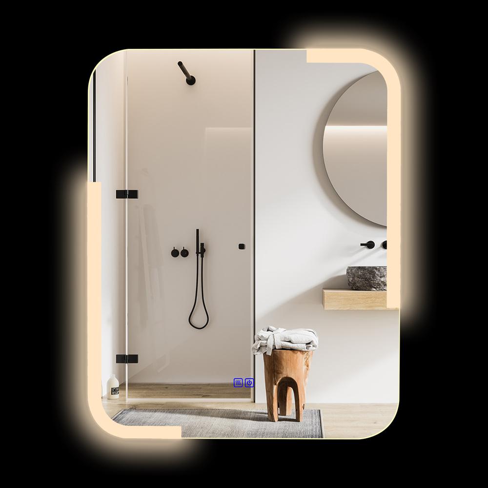 CHLOE Lighting LUMINOSITY Back Lit Rectangular TouchScreen LED Mirror 3 Color Temperatures 3000K-6000K 30" Height