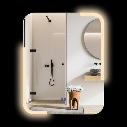 CHLOE Lighting LUMINOSITY Back Lit Rectangular TouchScreen LED Mirror 3 Color Temperatures 3000K-6000K 30" Height