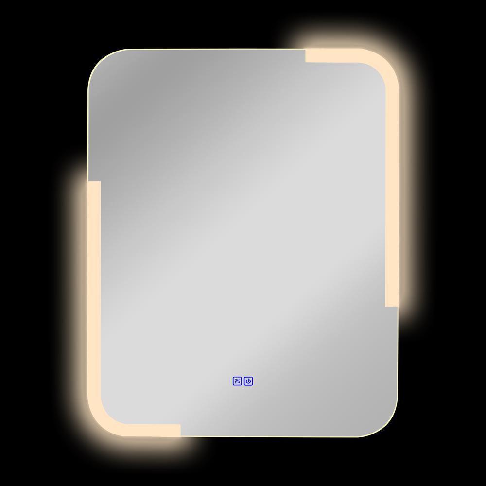 CHLOE Lighting LUMINOSITY Back Lit Rectangular TouchScreen LED Mirror 3 Color Temperatures 3000K-6000K 30" Height