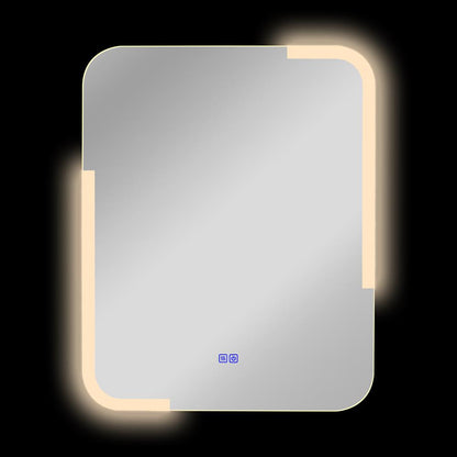 CHLOE Lighting LUMINOSITY Back Lit Rectangular TouchScreen LED Mirror 3 Color Temperatures 3000K-6000K 30" Height