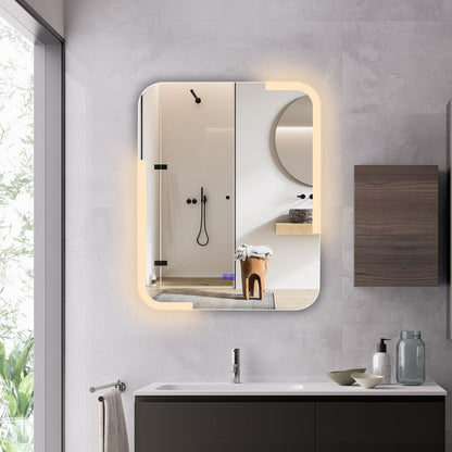 CHLOE Lighting LUMINOSITY Back Lit Rectangular TouchScreen LED Mirror 3 Color Temperatures 3000K-6000K 30" Height