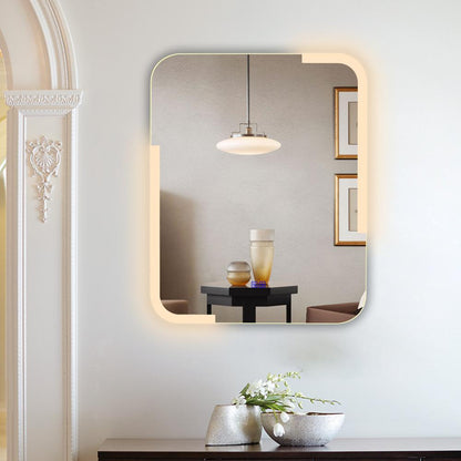 CHLOE Lighting LUMINOSITY Back Lit Rectangular TouchScreen LED Mirror 3 Color Temperatures 3000K-6000K 30" Height