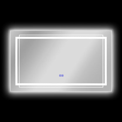 CHLOE Lighting LUMINOSITY Back Lit Rectangular TouchScreen LED Mirror 3 Color Temperatures, 3000K-6000K 39" Wide