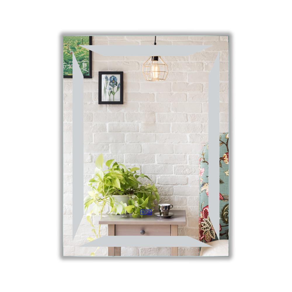 CHLOE Lighting LUMINOSITY Back Lit Rectangular TouchScreen- LED Mirror 3 Color Temperatures 3000K-6000K 32" Height