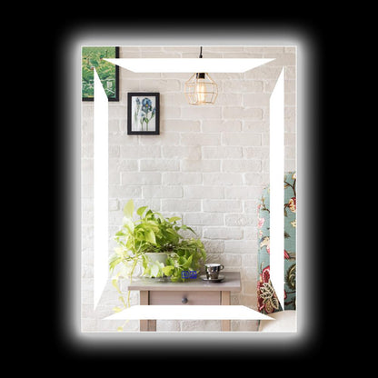 CHLOE Lighting LUMINOSITY Back Lit Rectangular TouchScreen- LED Mirror 3 Color Temperatures 3000K-6000K 32" Height