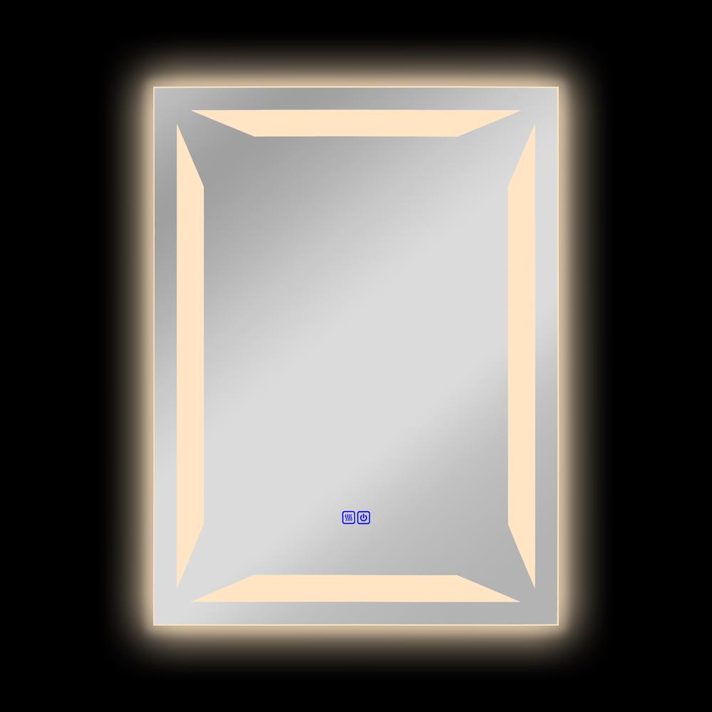 CHLOE Lighting LUMINOSITY Back Lit Rectangular TouchScreen- LED Mirror 3 Color Temperatures 3000K-6000K 32" Height