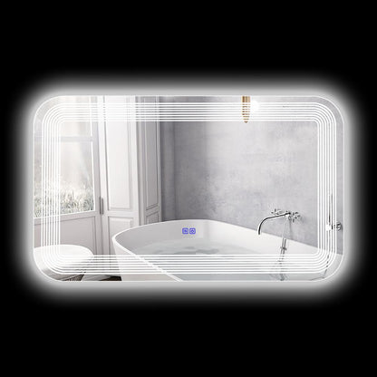 CHLOE Lighting- LUMINOSITY Back Lit Rectangular TouchScreen LED Mirror 3 Color Temperatures 3000K-6000K 39" Wide