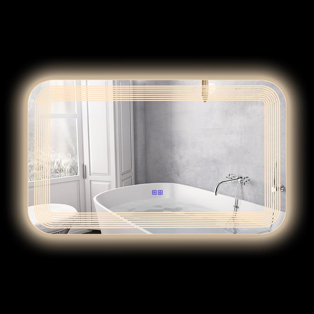 CHLOE Lighting- LUMINOSITY Back Lit Rectangular TouchScreen LED Mirror 3 Color Temperatures 3000K-6000K 39" Wide