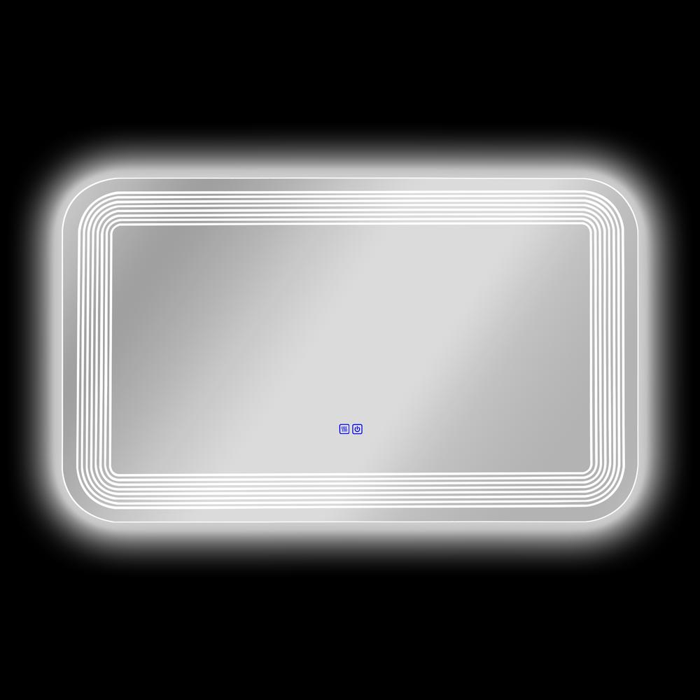 CHLOE Lighting- LUMINOSITY Back Lit Rectangular TouchScreen LED Mirror 3 Color Temperatures 3000K-6000K 39" Wide