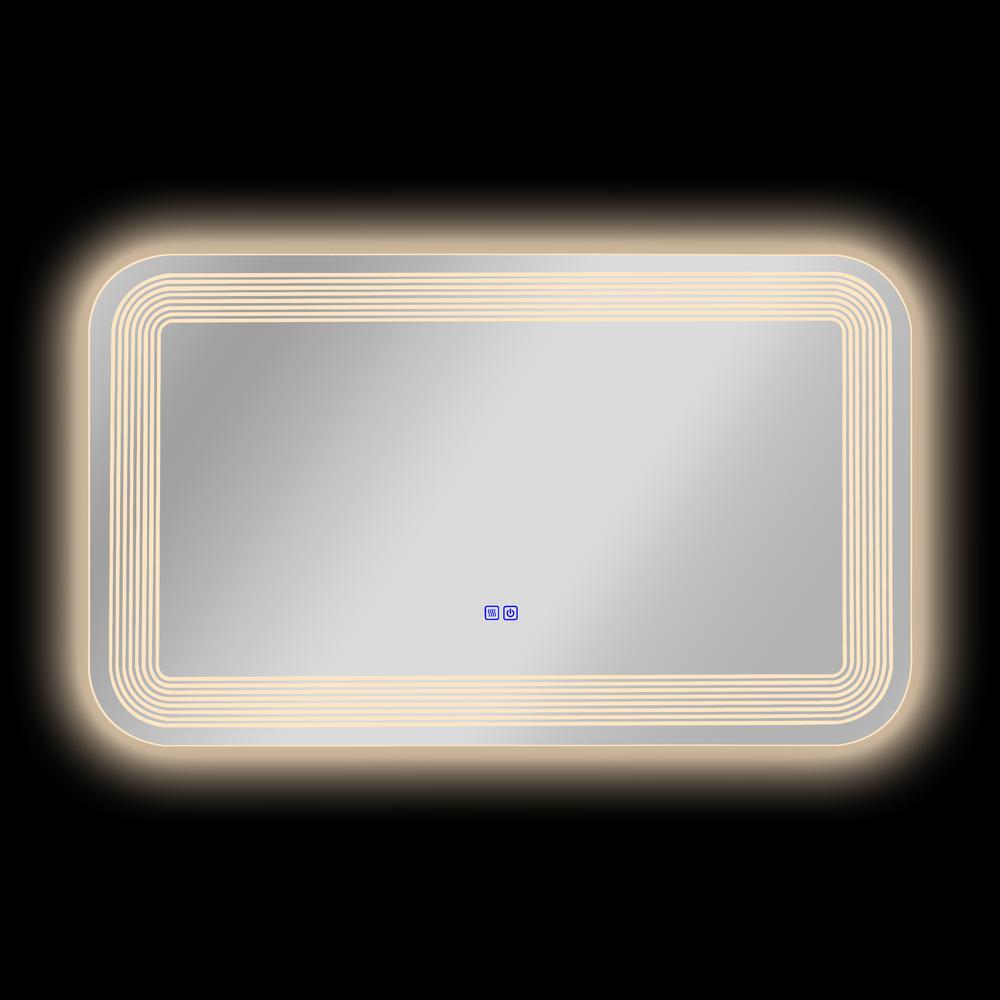 CHLOE Lighting- LUMINOSITY Back Lit Rectangular TouchScreen LED Mirror 3 Color Temperatures 3000K-6000K 39" Wide