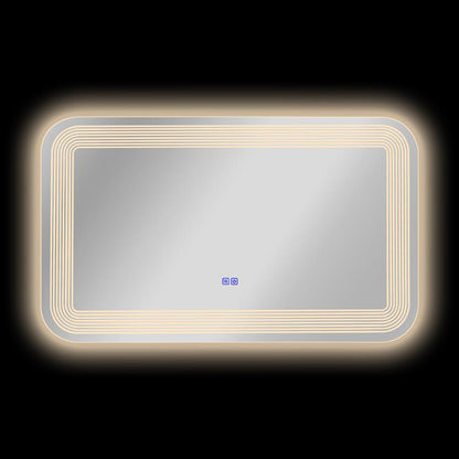 CHLOE Lighting- LUMINOSITY Back Lit Rectangular TouchScreen LED Mirror 3 Color Temperatures 3000K-6000K 39" Wide