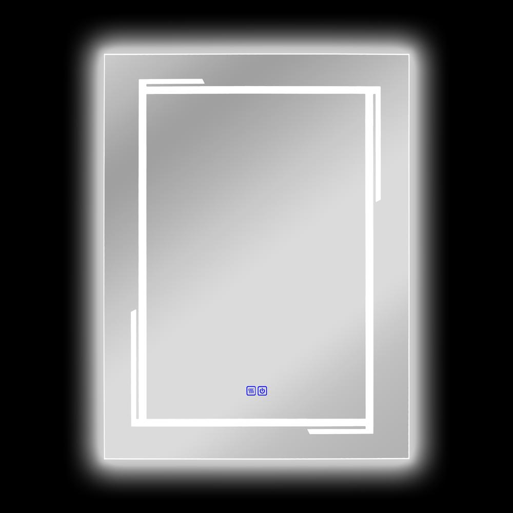 CHLOE Lighting LUMINOSITY, Back Lit Rectangular TouchScreen LED Mirror 3 Color Temperatures 3000K-6000K 32" Height